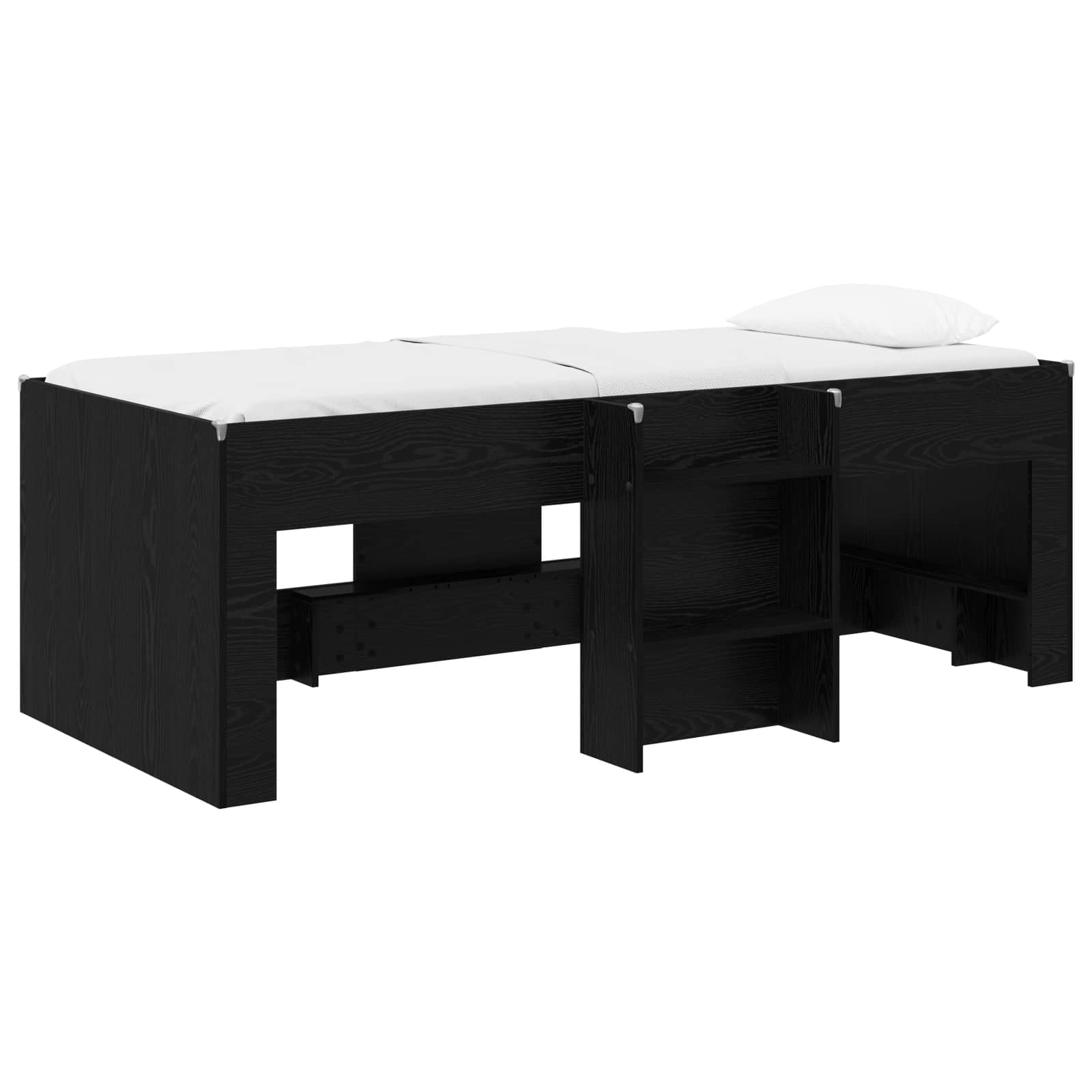 Dětská vysoká postel 2 pcs Černý dub 193 x 96,1 x 68,5 cm - obrázek 2