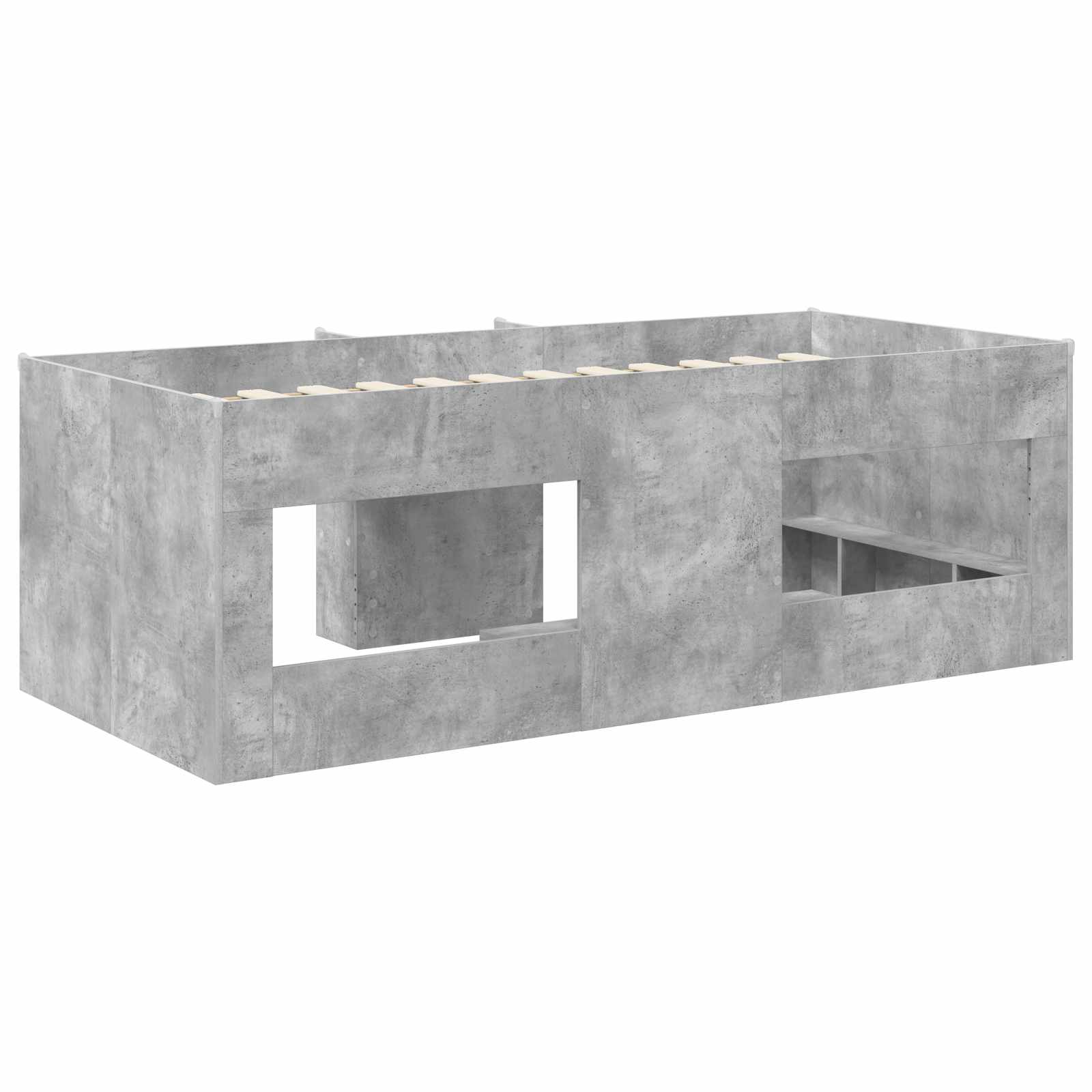 Dětská vysoká postel 2 pcs Beton 193 x 96,1 x 68,5 cm - obrázek 5