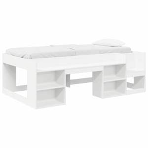 vidaXL Laste voodiraam koos ladustamisega Valge 80 x 200 cm Tehispuit