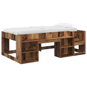 vidaXL Laste voodiraam koos ladustamisega Vana puit 80 x 200 cm