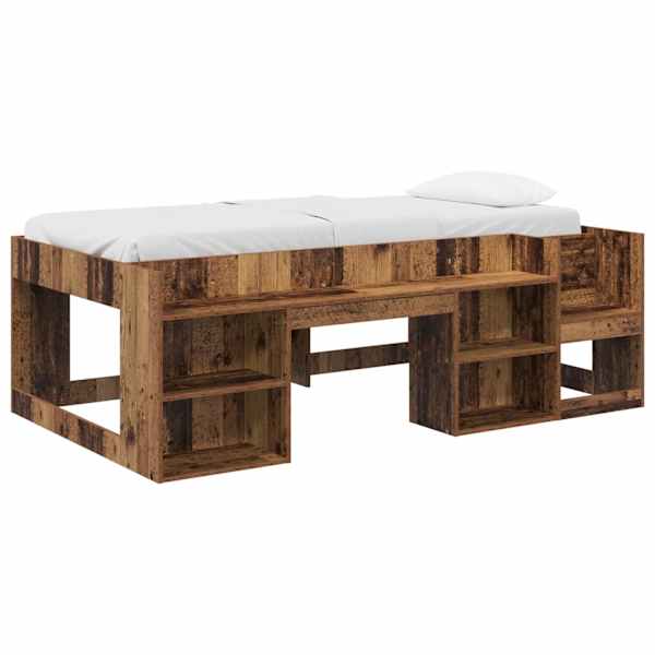 vidaXL Laste voodiraam koos ladustamisega Vana puit 80 x 200 cm