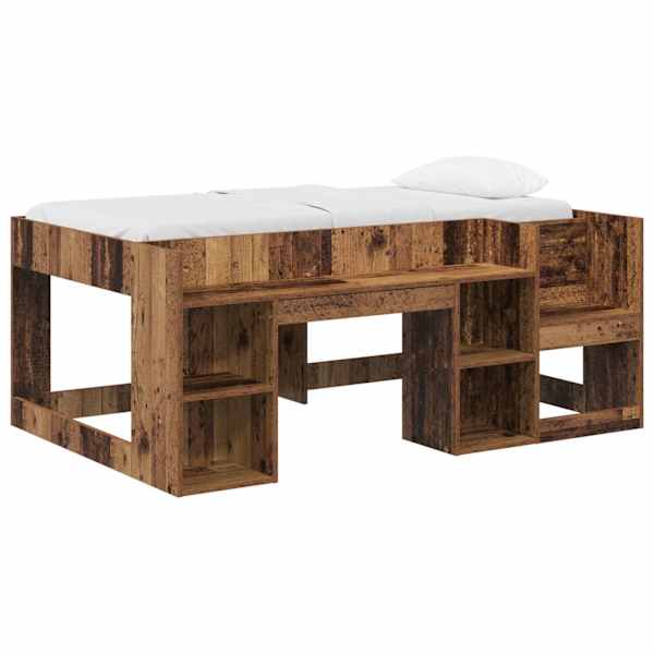 vidaXL Laste voodiraam koos ladustamisega Vana puit 80 x 160 cm
