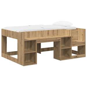 vidaXL Laste voodiraam koos ladustamisega Artisan tamm 80 x 160 cm