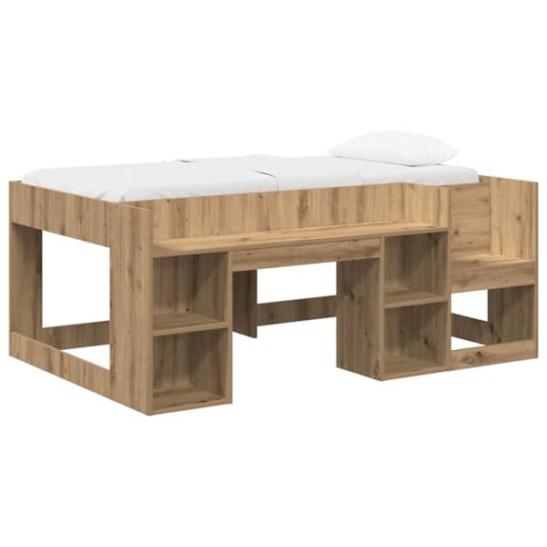 vidaXL Laste voodiraam koos ladustamisega Artisan tamm 80 x 160 cm