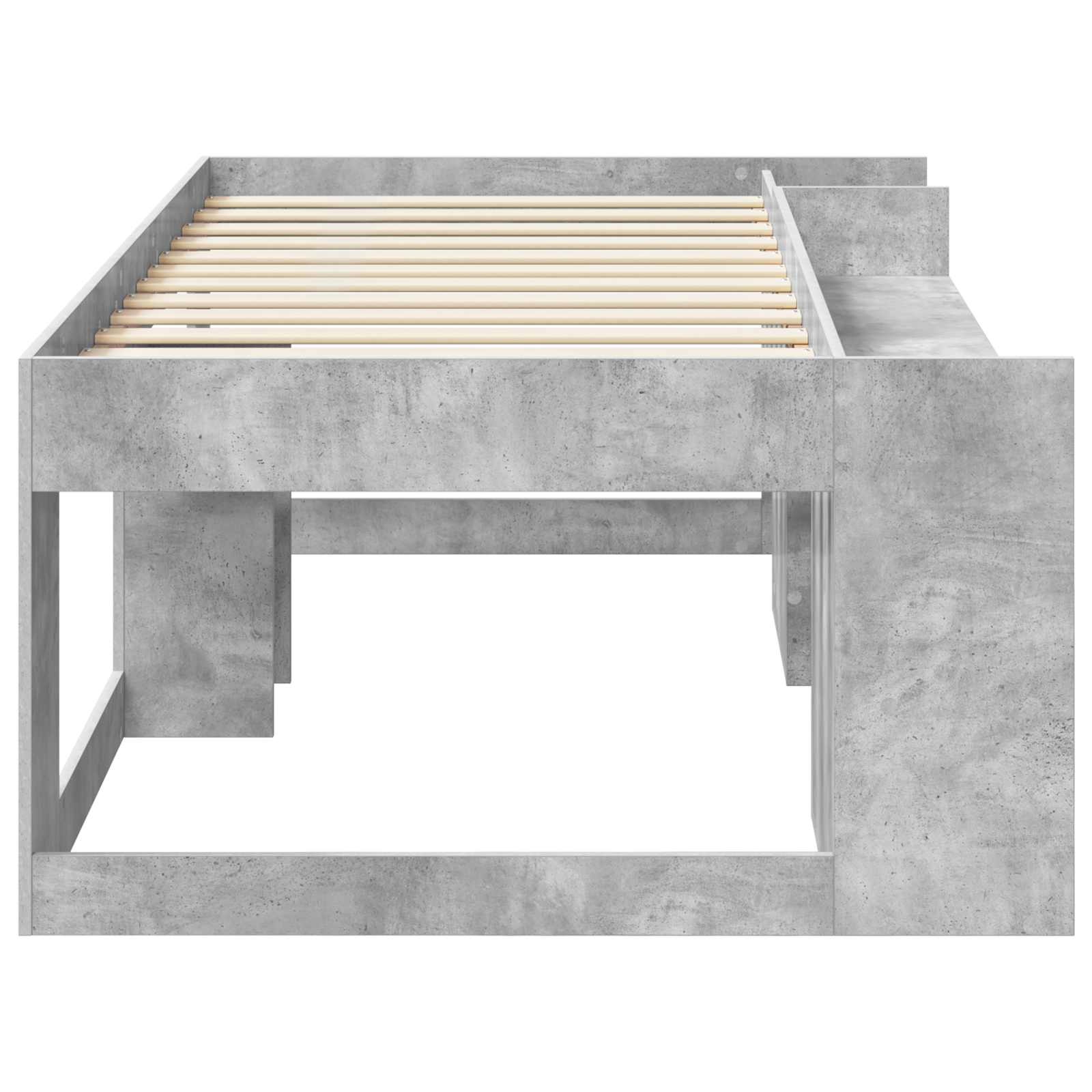 Dětská postel s úložným prostorem Betonově šedá 90 x 190 cm - obrázek 4