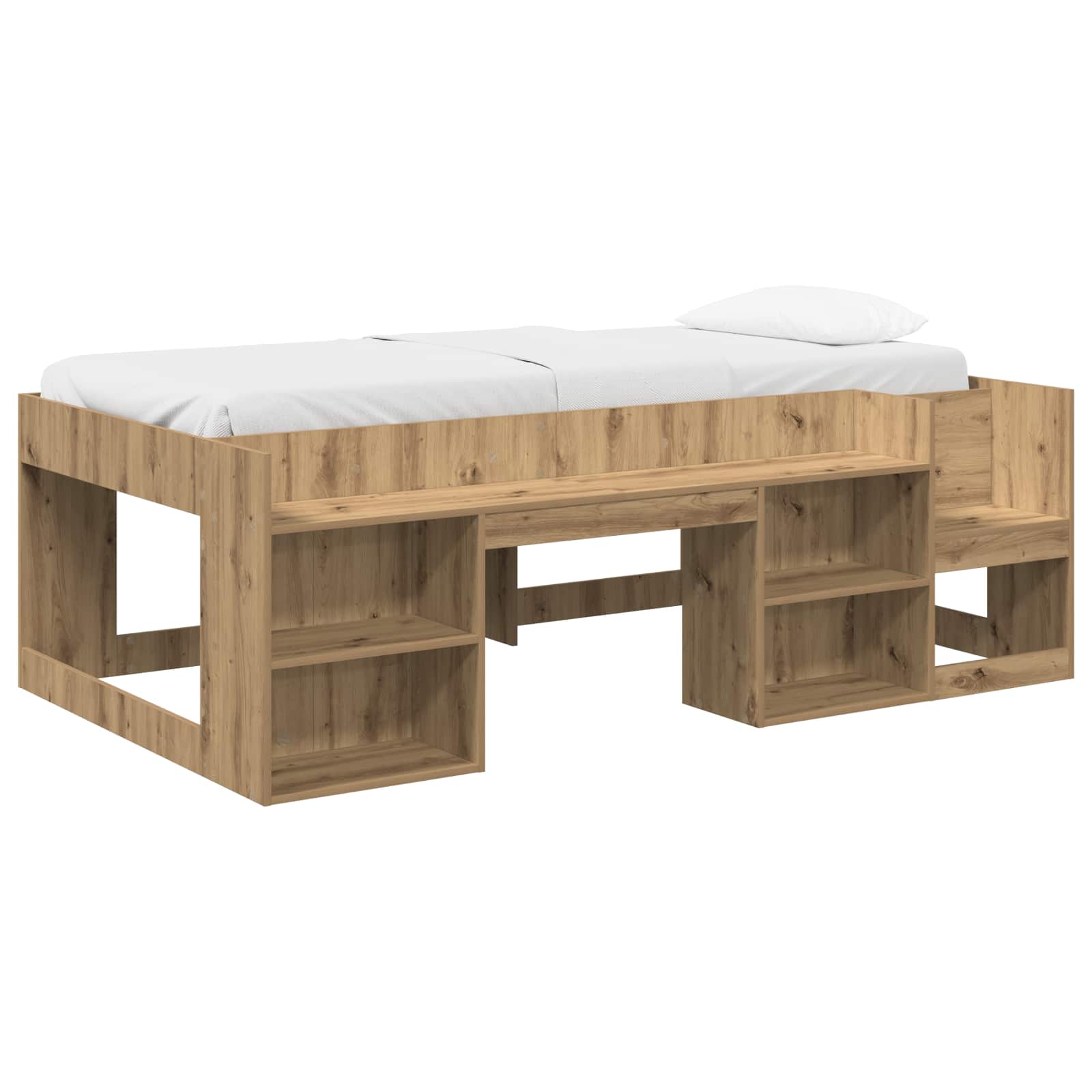 Dětská postel s úložným prostorem Dub artisan 90 x 190 cm - obrázek 2
