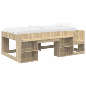 Dětská postel s úložným prostorem Dub sonoma 75 x 190 cm - obrázek 2