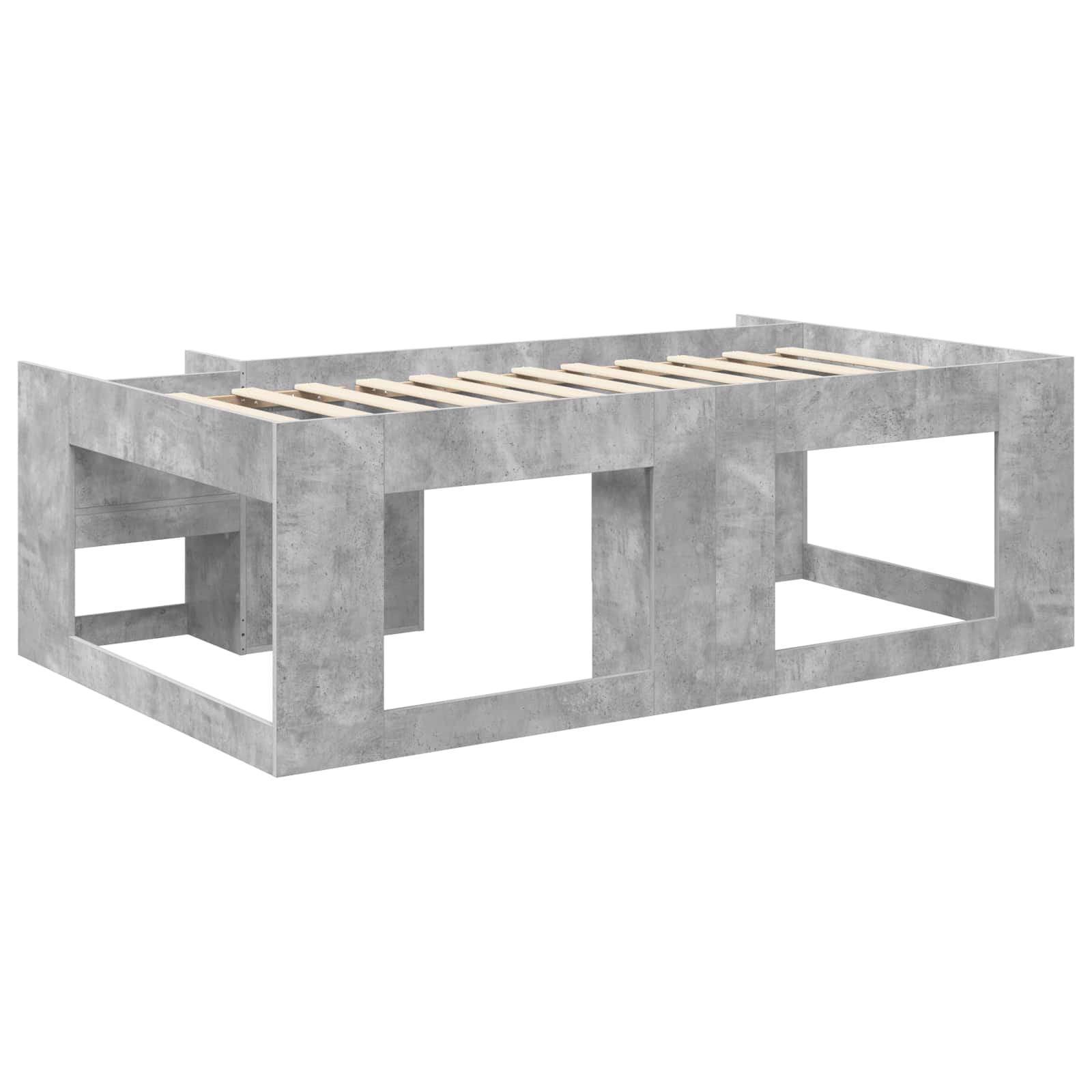 Dětská postel s úložným prostorem Betonově šedá 75 x 190 cm - obrázek 5