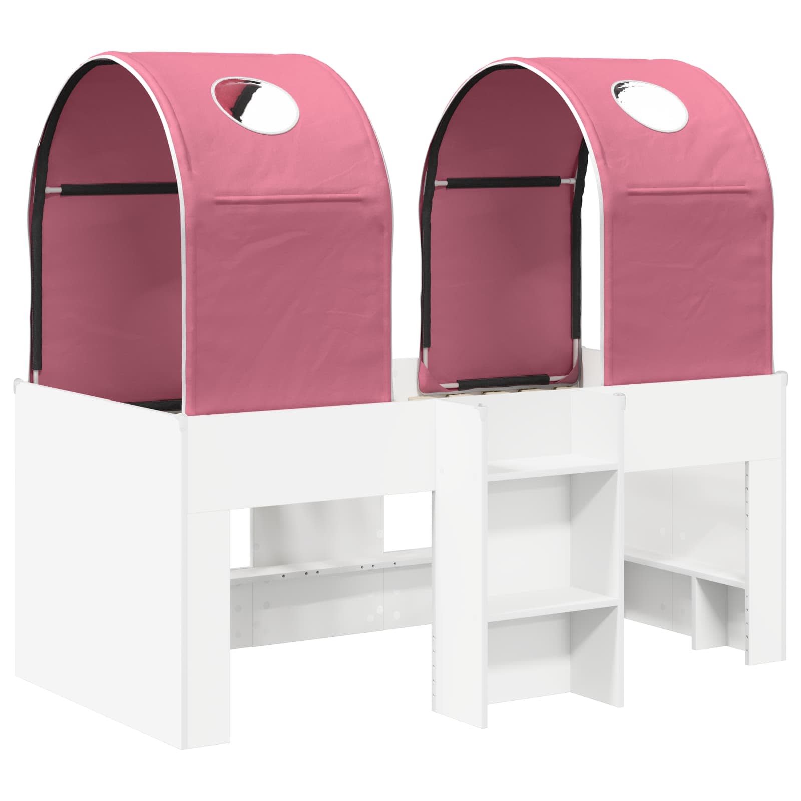 Postel s Tunelem 4 pcs Bílá a růžová Kompozitní dřevo - obrázek 3