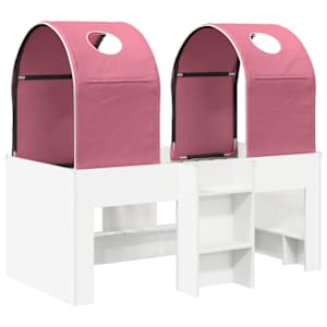 Postel s Tunelem 4 pcs Bílá a růžová Kompozitní dřevo - obrázek 3