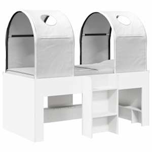 Postel s Tunelem 4 pcs Bílá Kompozitní dřevo - obrázek 2