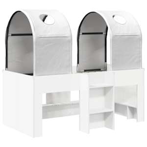 Postel s Tunelem 4 pcs Bílá Kompozitní dřevo - obrázek 3