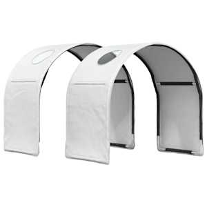 Postel s Tunelem 4 pcs Bílá Kompozitní dřevo - obrázek 5