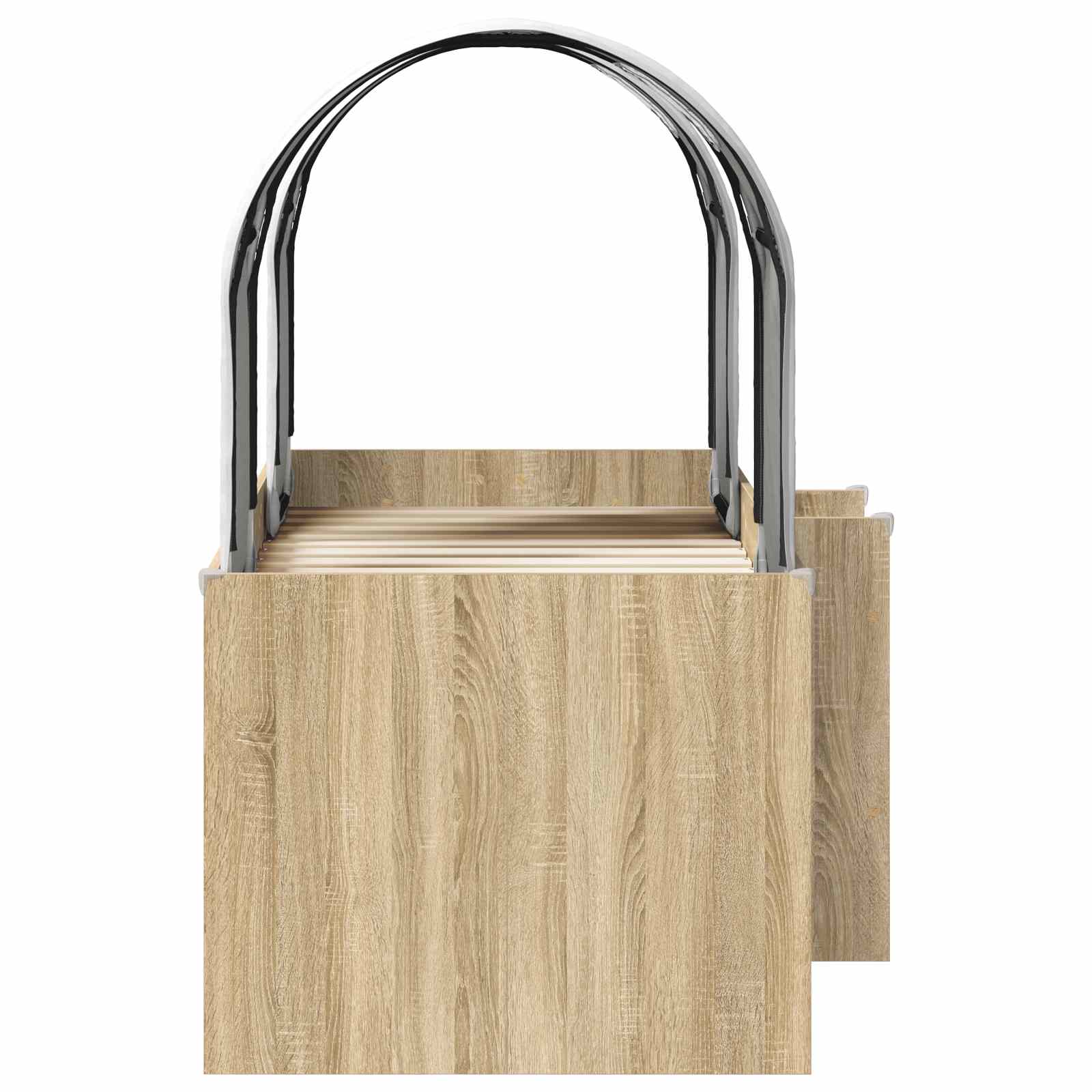 Bed met Tunnel 3 st Sonoma en Wit Bewerkt hout - Afbeelding 7