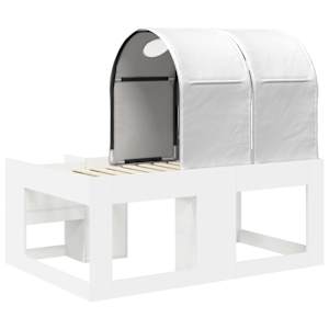 Postel s Tunelem 4 pcs Bílá Kompozitní dřevo - obrázek 8