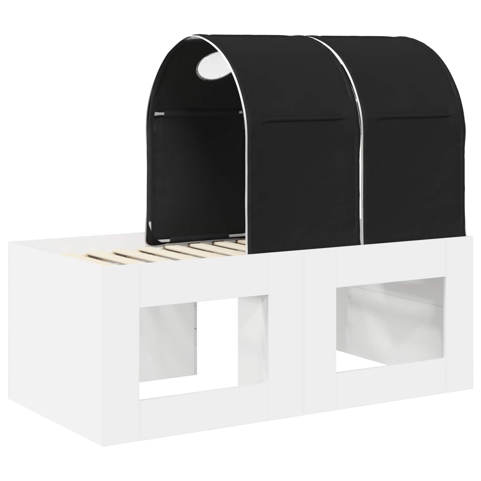 Postel s Tunelem 4 pcs Artisian Dub a Černá Kompozitní dřevo - obrázek 7