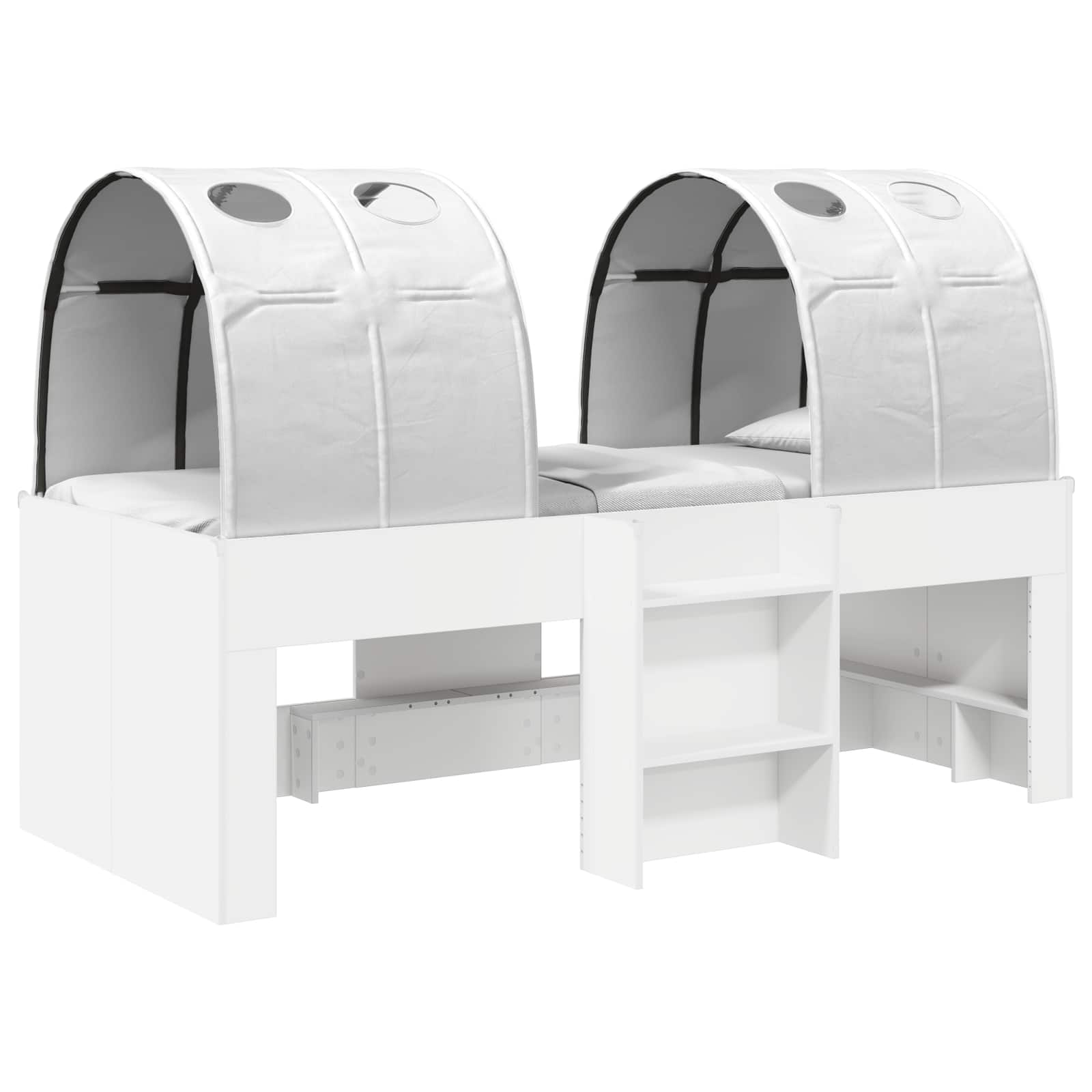 Postel s Tunelem 4 pcs Bílá Kompozitní dřevo - obrázek 2