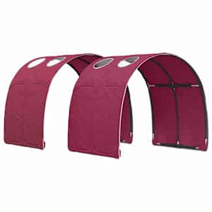Postelový rám s tunelem 3 pcs Bílá a červená kompozitní dřevo - obrázek 5