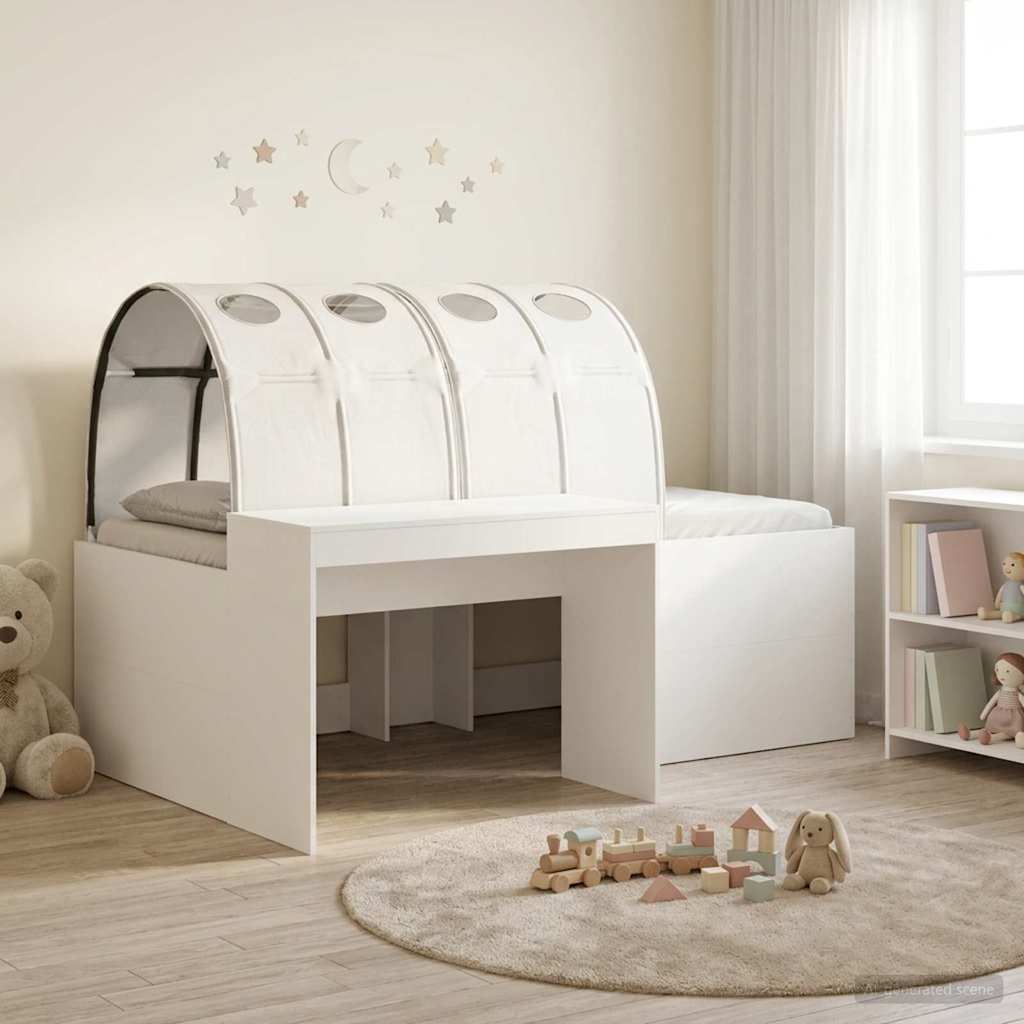 Postel s Tunelem 4 pcs Artisian Dub a Bílá Kompozitní dřevo