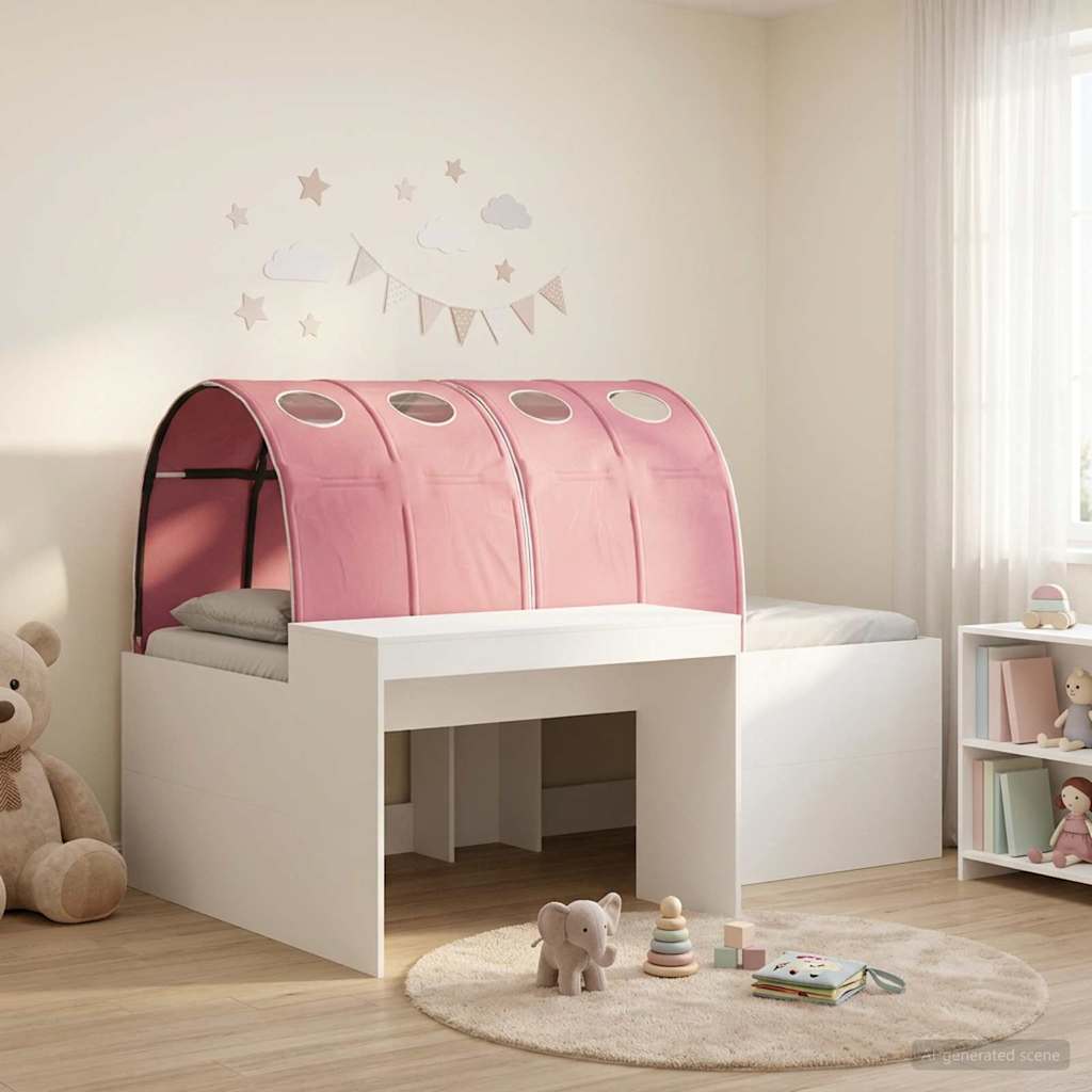 Postel s Tunelem 4 pcs Artisian Dub a Růžová Kompozitní dřevo