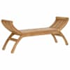 vidaXL Aiapink 2 -Seater 126 cm Tugev teakpuit Naturaalne