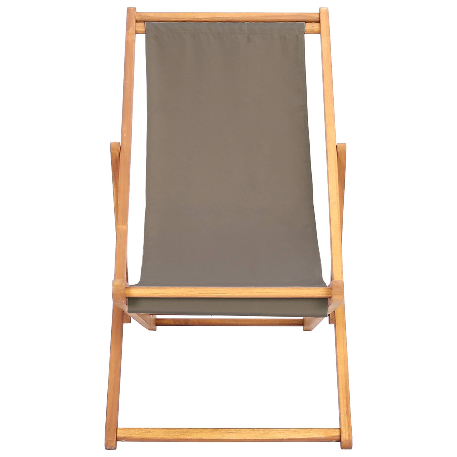 Strandstoel Taupe Massief Teakhout image 3