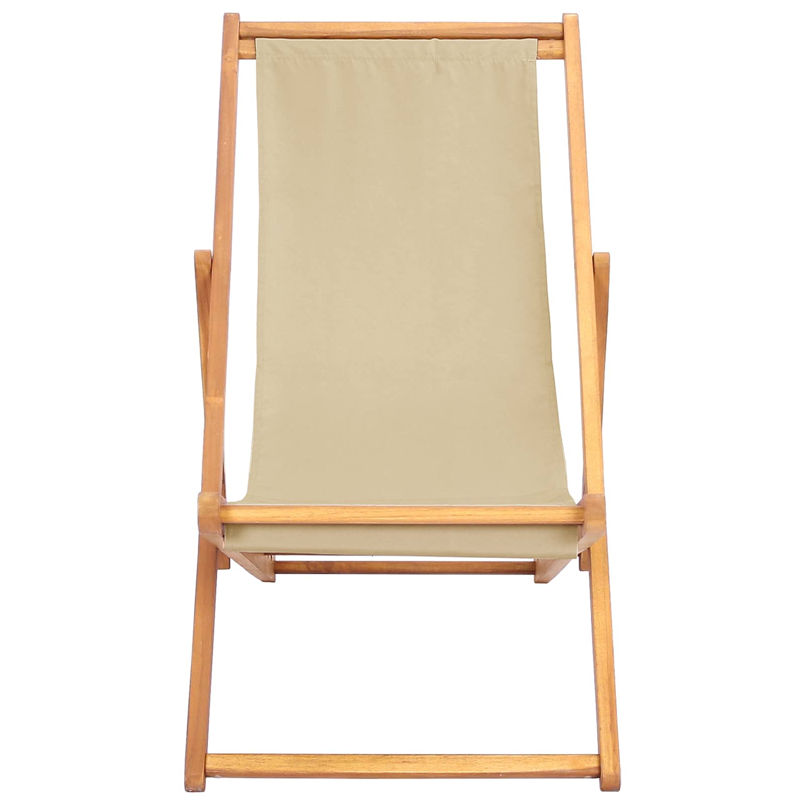 Strandstoel Beige Massief Teakhout image 3
