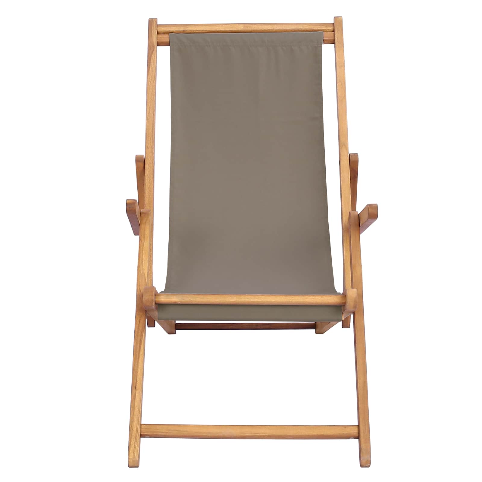 Strandstoel Taupe Massief Teakhout image 3