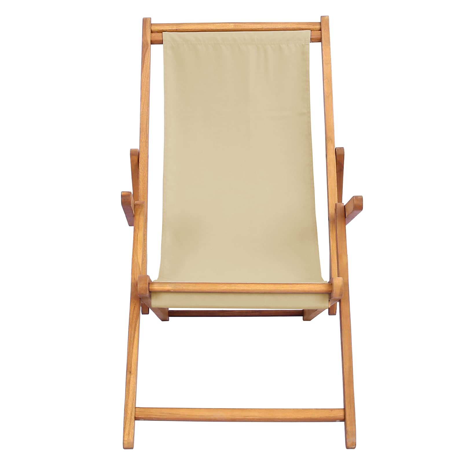 Strandstoel Beige Massief Teakhout image 3