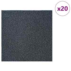 Kobercová dlaždice Modro šedá 50 x 50 cm 20 pcs PP a bitumen - obrázek 3