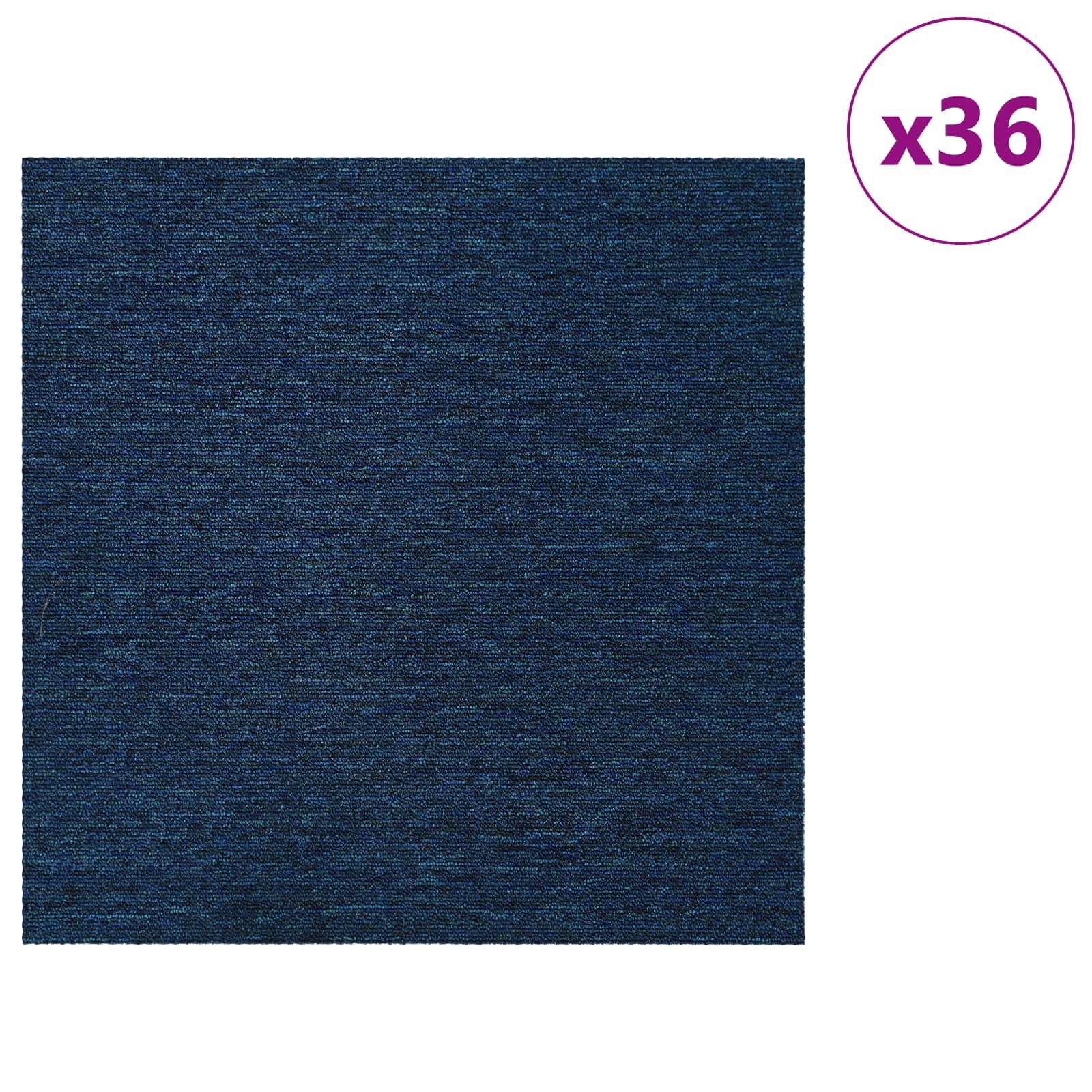 Preproga ploščica Modra 50 x 50 cm 36 pcs PP in Bitumen - slika 3
