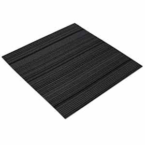 vidaXL Vaipplaat Triibuline Helehall 50 x 50 cm 36 tk PP ja bituumeni