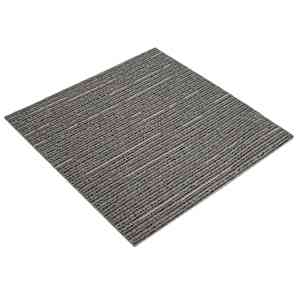 vidaXL Vaipplaat Ribaga Tume Pruun 50 x 50 cm 4 tk PP ja bituumeni