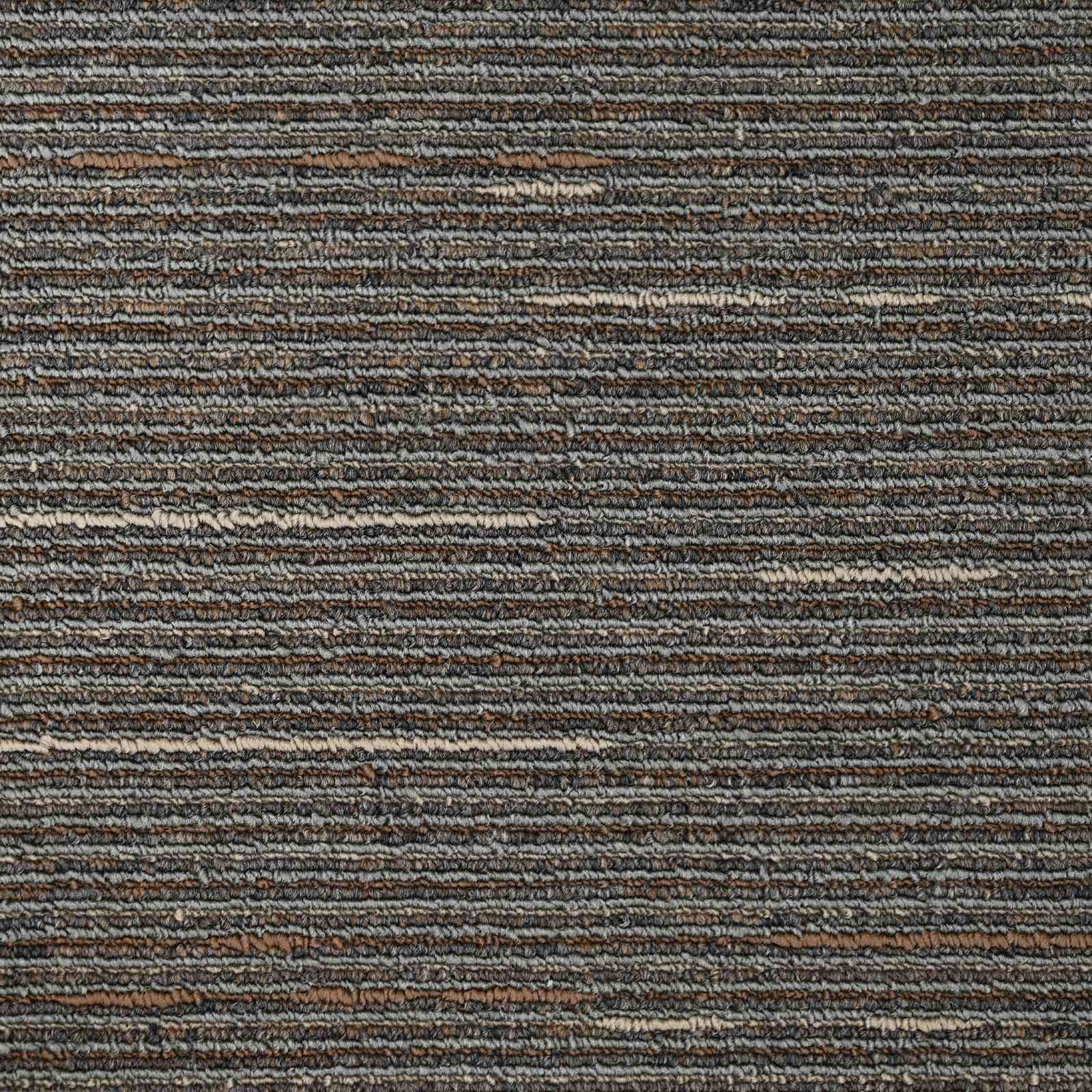 Preproga ploščica Prugasta temno rjava 50 x 50 cm 36 pcs - slika 7