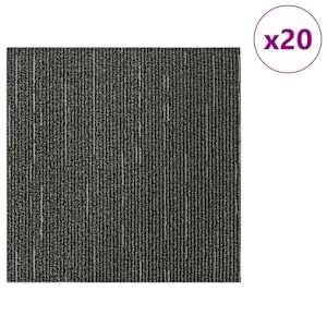 Kobercová dlaždice Pruhovaná světle zelená 50 x 50 cm 20 pcs - obrázek 3