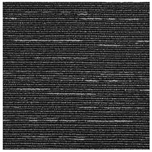 Kobercová dlaždice Pruhovaná černá 50 x 50 cm 20 pcs - obrázek 5