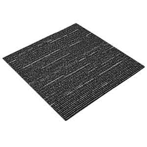 vidaXL Vaipplaat Ribadest must 50 x 50 cm 36 tk PP ja bituumeni