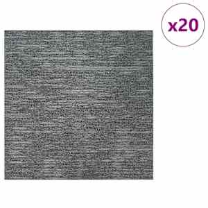 Kobercová dlaždice Skalní šedá 50 x 50 cm 20 pcs PP a bitumen - obrázek 3