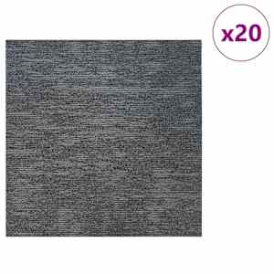 Kobercová dlaždice Nebeská šedá 50 x 50 cm 20 pcs PP a bitumen - obrázek 3