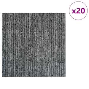 Kobercová dlaždice Betonově šedá 50 x 50 cm 20 pcs PP a bitumen - obrázek 3