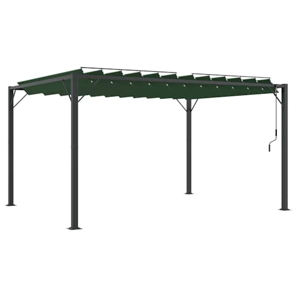vidaXL K&uuml;&uuml;nal lamedaga katus 3 x 4 x 2,14 m Roheline