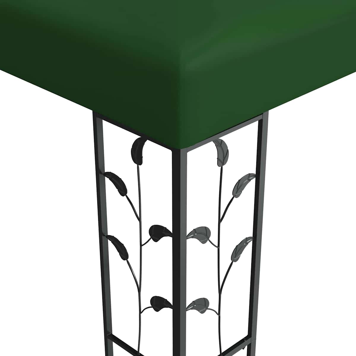Pavillon 3 x 3 x 2,68 m Grøn Polyester og Stål - Billede 3