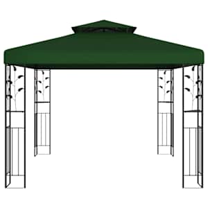 Altán 3 x 3 x 2,68 m Zelená Polyester a ocel - obrázek 2