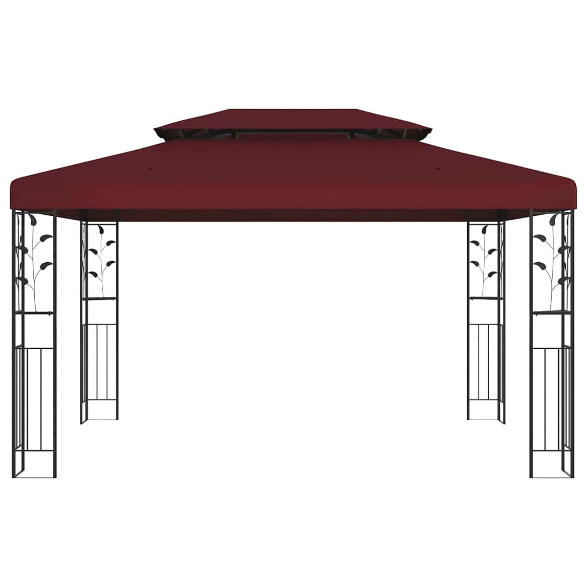 Pavillon 3,97 x 2,96 x 2,68 m Vinrød Polyester og Stål - Billede 2