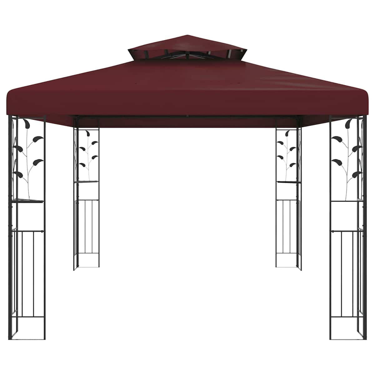 Pavillon 3,97 x 2,96 x 2,68 m Vinrød Polyester og Stål - Billede 3