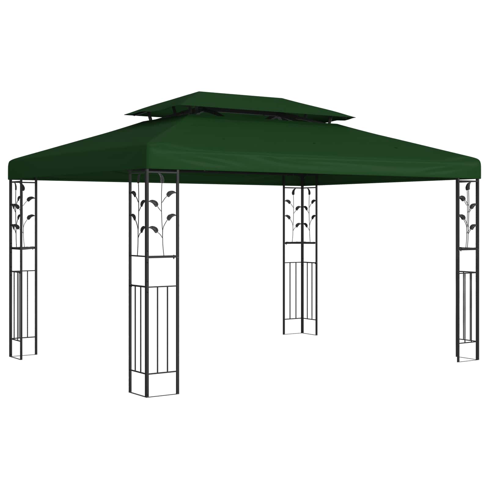 Prieel 3,97 x 2,96 x 2,68 m Groen Polyester en staal image 1