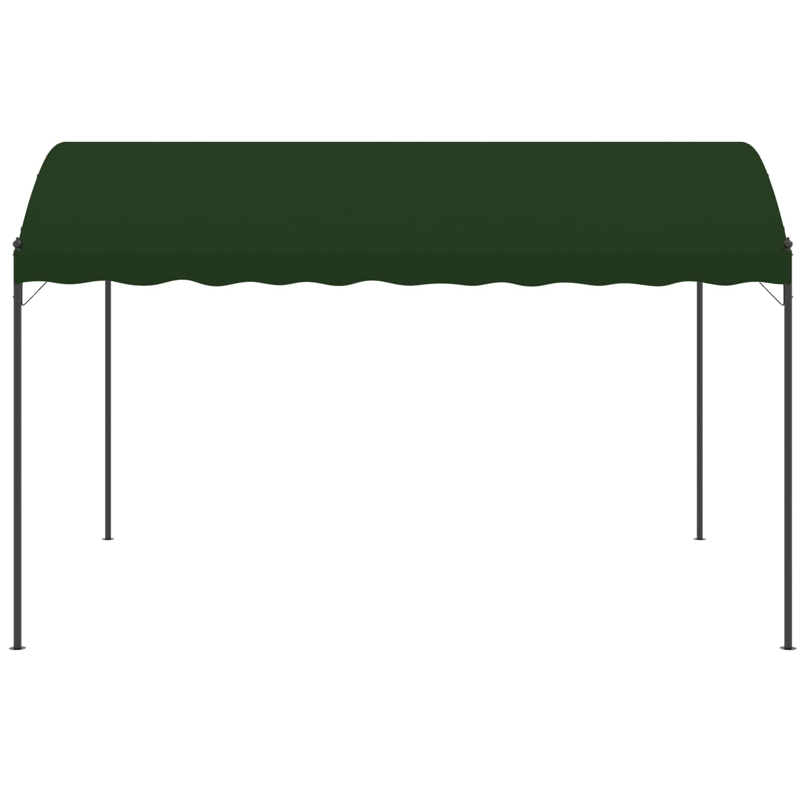 Paviljoen 4 x 3 x 2,6 m Groen Polyester en staal image 4