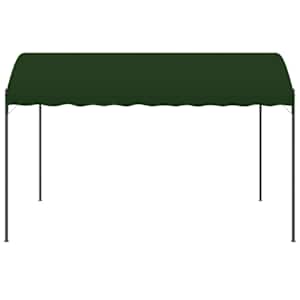 Altán 4 x 3 x 2,6 m Zelená Polyester a ocel - obrázek 4