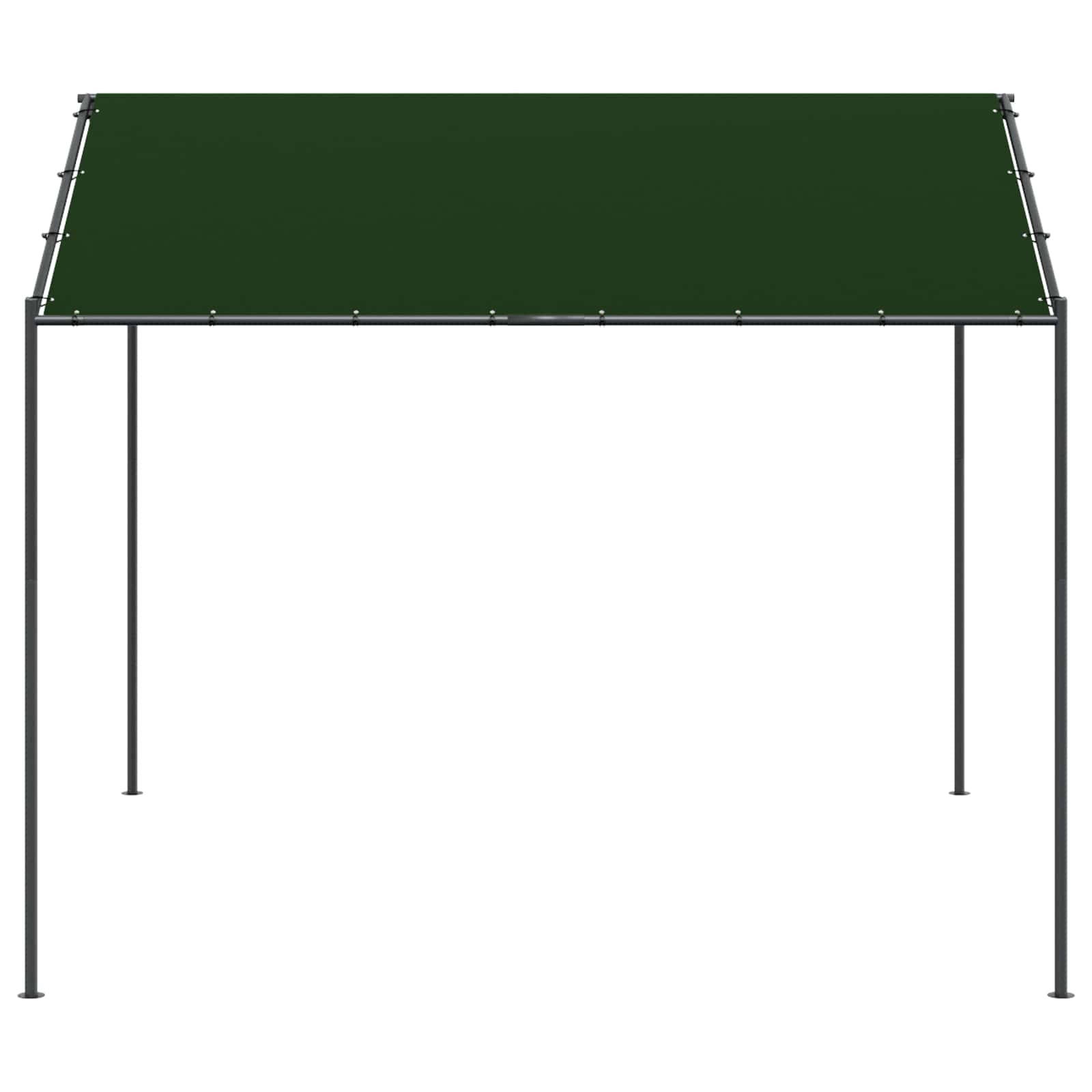 Paviljoen 4 x 4 x 2,6 m Taupe Polyester en staal image 3