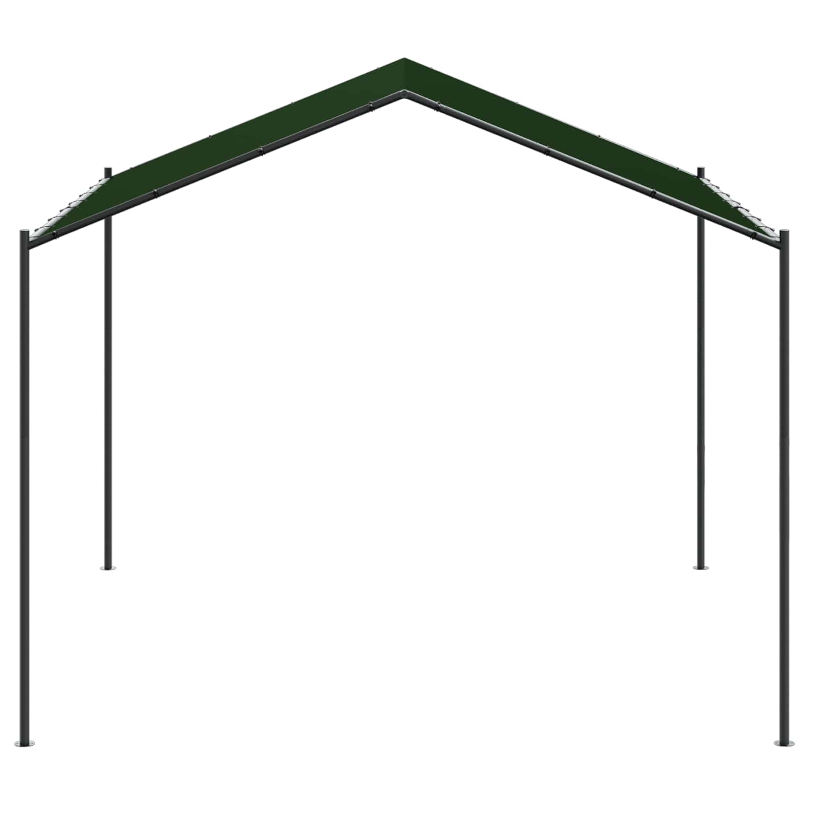 Paviljoen 4 x 4 x 2,6 m Taupe Polyester en staal image 5